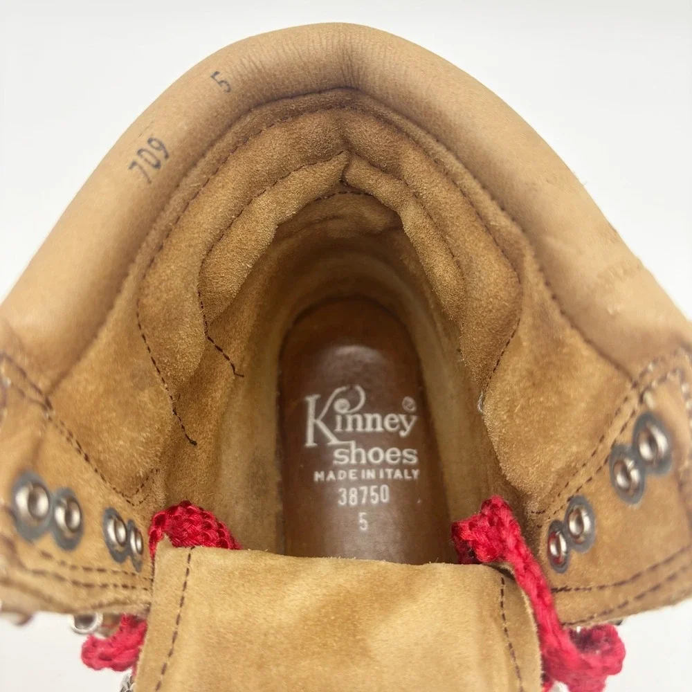 Kinney Shoes Vintage Colorado Brown Suede Italian Hiking Boots Size 5
